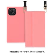 WORK22IP-PK-IP15PS [iPhone 15 Plus用 手帳型ケース ロングストラップ＆カードポケット付き ピンク]