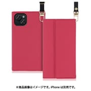 WORK22IP-RS-IP15PS [iPhone 15 Plus用 手帳型ケース ロングストラップ＆カードポケット付き ダスティローズ]