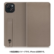 WORK23IP-GB-IP15PS [iPhone 15 Plus用 手帳型ケース スタンド機能＆カードポケット付き グレージュ]