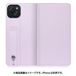 WORK23IP-PL-IP15PS [iPhone 15 Plus用 手帳型ケース スタンド機能＆カードポケット付き ラベンダー]