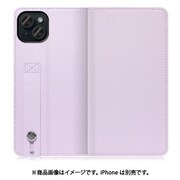WORK23IP-PL-IP15PS [iPhone 15 Plus用 手帳型ケース スタンド機能＆カードポケット付き ラベンダー]
