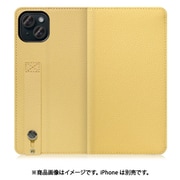 WORK23IP-YL-IP15PS [iPhone 15 Plus用 手帳型ケース スタンド機能＆カードポケット付き ジャスミンイエロー]