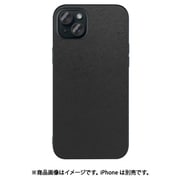 WORK24IP-BK-IP15PS [iPhone 15 Plus用 PUレザーケース ストラップホール付き ブラック]