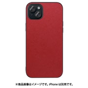 WORK24IP-RD-IP15PS [iPhone 15 Plus用 PUレザーケース ストラップホール付き レッド]