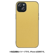 WORK25IP-YL-IP15PS [iPhone 15 Plus用 本革ケース ストラップホール付き ジャスミンイエロー]