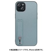 WORK26IP-BU-IP15PS [iPhone 15 Plus用 本革ケース ホールドベルト付き スカイブルー]]