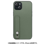 WORK26IP-DG-IP15PS [iPhone 15 Plus用 本革ケース ホールドベルト付き ダルグリーン]