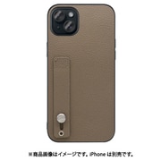 WORK26IP-GB-IP15PS [iPhone 15 Plus用 本革ケース ホールドベルト付き グレージュ]