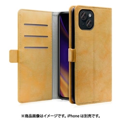 WORK34MAGIP-BN-IP15PS [iPhone 15 Plus用 手帳型ケース スタンド機能＆カードポケット＆ベルト付き オータムブラウン]