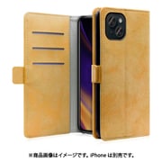 WORK34MAGIP-BN-IP15PS [iPhone 15 Plus用 手帳型ケース スタンド機能＆カードポケット＆ベルト付き オータムブラウン]