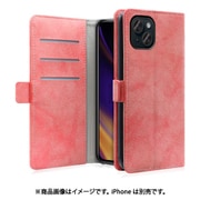 WORK34MAGIP-PK-IP15PS [iPhone 15 Plus用 手帳型ケース スタンド機能＆カードポケット＆ベルト付き スプリングピンク]
