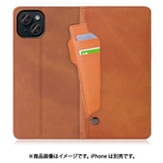 WORK36IP-CM-IP15PS [iPhone 15 Plus用 手帳型ケース スタンド機能＆カードホルダー付き キャメルブラウン]