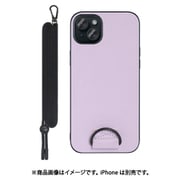 WORK37IP-PL-IP15PS [iPhone 15 Plus用 首掛けケース ネックストラップ付き ラベンダーパープル]