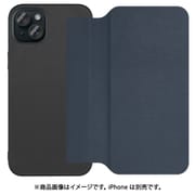 WORK38IP-NY-IP15PS [iPhone 15 Plus用 PUレザースマホケース ストラップホール＆カードポケット付き ダークネイビー]