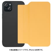 WORK38IP-OG-IP15PS [iPhone 15 Plus用 PUレザースマホケース ストラップホール＆カードポケット付き メープルオレンジ]