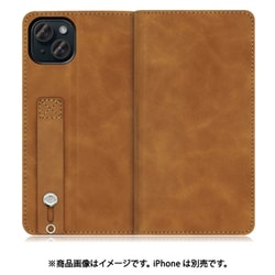 WORK42IP-BN-IP15PS [iPhone 15 Plus用 手帳型ケース スタンド機能＆カードポケット付き サンドブラウン]