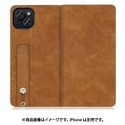 WORK42IP-BN-IP15PS [iPhone 15 Plus用 手帳型ケース スタンド機能＆カードポケット付き サンドブラウン]