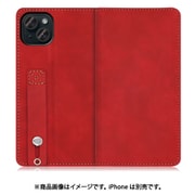 WORK42IP-RD-IP15PS [iPhone 15 Plus用 手帳型ケース スタンド機能＆カードポケット付き ロイヤルレッド]