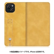 WORK42IP-YL-IP15PS [iPhone 15 Plus用 手帳型ケース スタンド機能＆カードポケット付き ゴールデンイエロー]