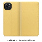 WORK47IP-YL-IP15PS [iPhone 15 Plus用 手帳型ケース スタンド機能＆カードポケット付き ジャスミンイエロー]