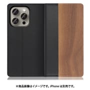 WORK08IP-KU-IP15PRO [iPhone 15 Pro用 手帳型ケース スタンド機能＆カードポケット付き 胡桃]