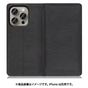 WORK10IP-BK-IP15PRO [iPhone 15 Pro用 手帳型ケース スタンド機能＆カードポケット付き ブラック]