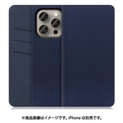 WORK13IP-NEWNY-IP15PRO [iPhone 15 Pro用 手帳型ケース スタンド機能＆カードポケット付き ネイビー]