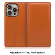 WORK14IP-OG-IP15PRO [iPhone 15 Pro用 手帳型ケース スタンド機能＆カードポケット付き オレンジ]