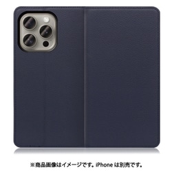 WORK16IP-NY-IP15PRO [iPhone 15 Pro用 手帳型ケース スタンド機能＆カードポケット付き ネイビー]