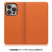 WORK16IP-OG-IP15PRO [iPhone 15 Pro用 手帳型ケース スタンド機能＆カードポケット付き オレンジ]]