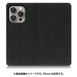 WORK17IP-BK-IP15PRO [iPhone 15 Pro用 手帳型ケース スタンド機能＆カードポケット付き ブラック]