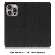 WORK17IP-BK-IP15PRO [iPhone 15 Pro用 手帳型ケース スタンド機能＆カードポケット付き ブラック]
