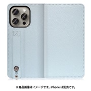 WORK23IP-BU-IP15PRO [iPhone 15 Pro用 手帳型ケース スタンド機能＆カードポケット付き スカイブルー]