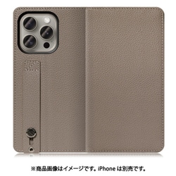 WORK23IP-GB-IP15PRO [iPhone 15 Pro用 手帳型ケース スタンド機能＆カードポケット付き グレージュ]