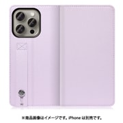 WORK23IP-PL-IP15PRO [iPhone 15 Pro用 手帳型ケース スタンド機能＆カードポケット付き ラベンダー]