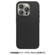 WORK24IP-BK-IP15PRO [iPhone 15 Pro用 PUレザーケース ストラップホール付き ブラック]