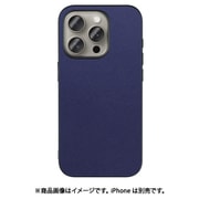 WORK24IP-NY-IP15PRO [iPhone 15 Pro用 PUレザーケース ストラップホール付き ネイビー]
