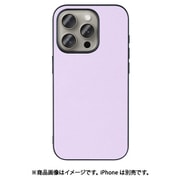WORK25IP-PL-IP15PRO [iPhone 15 Pro用 本革ケース ストラップホール付き ラベンダー]