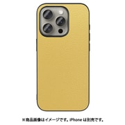 WORK25IP-YL-IP15PRO [iPhone 15 Pro用 本革ケース ストラップホール付き ジャスミンイエロー]