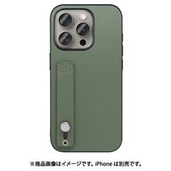 WORK26IP-DG-IP15PRO [iPhone 15 Pro用 本革ケース ホールドベルト付き ダルグリーン]