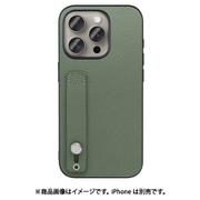 WORK26IP-DG-IP15PRO [iPhone 15 Pro用 本革ケース ホールドベルト付き ダルグリーン]