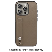 WORK26IP-GB-IP15PRO [iPhone 15 Pro用 本革ケース ホールドベルト付き グレージュ]
