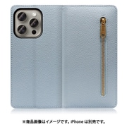 WORK27IP-BU-IP15PRO [iPhone 15 Pro用 手帳型ケース スタンド機能＆カードポケット付き スカイブルー]