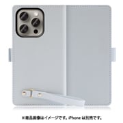 WORK29IP-BU-IP15PRO [iPhone 15 Pro用 手帳型ケース スタンド機能＆ストラップホール付き シャーベットブルー]