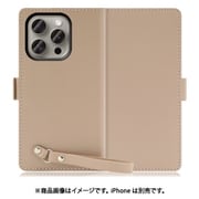 WORK29IP-CM-IP15PRO [iPhone 15 Pro用 手帳型ケース スタンド機能＆ストラップホール付き モンブランキャメル]
