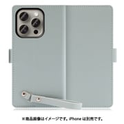 WORK29IP-GN-IP15PRO [iPhone 15 Pro用 手帳型ケース スタンド機能＆ストラップホール付き アイスグリーン]