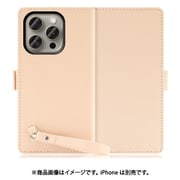 WORK29IP-PK-IP15PRO [iPhone 15 Pro用 手帳型ケース スタンド機能＆ストラップホール付き ピーチピンク]