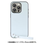 WORK33IP-BU-IP15PRO [iPhone 15 Pro用 本革ケース ストラップ＆ストラップホール付き シャーベットブルー]