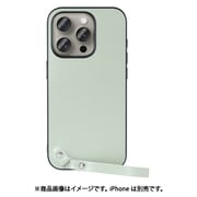 WORK33IP-GN-IP15PRO [iPhone 15 Pro用 本革ケース ストラップ＆ストラップホール付き アイスグリーン]