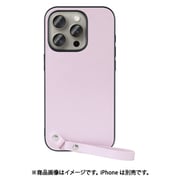 WORK33IP-PL-IP15PRO [iPhone 15 Pro用 本革ケース ストラップ＆ストラップホール付き ブルーベリーパープル]